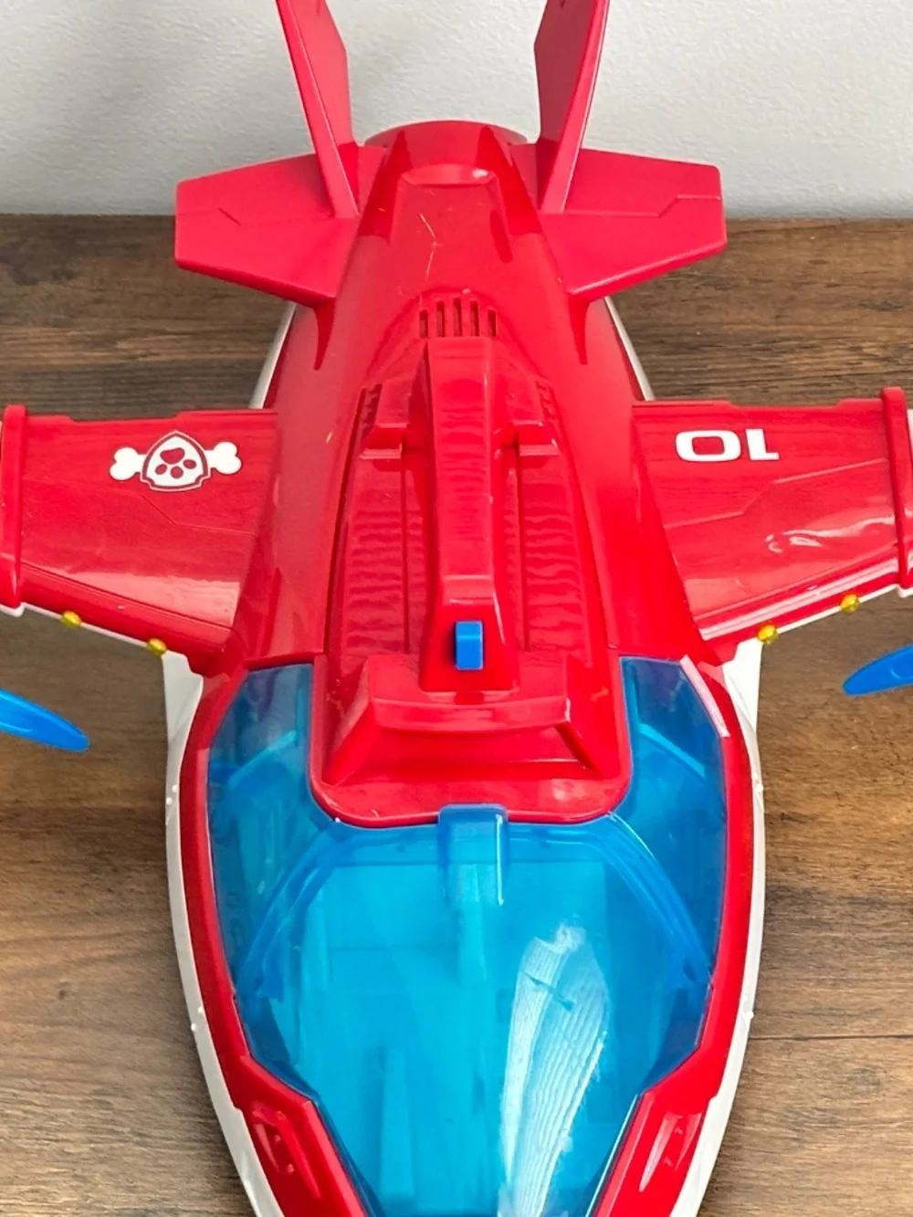Paw Patrol Air Patroller Rescue Plane Airplane Lights Sound Toy Red Blue WORKS